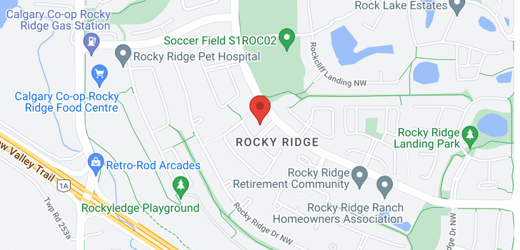 map of 17 ROCKY RIDGE Close NW